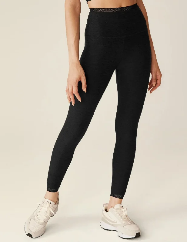 Beyond Yoga Spacedye Allure High Waisted Midi Legging in Darkest Night