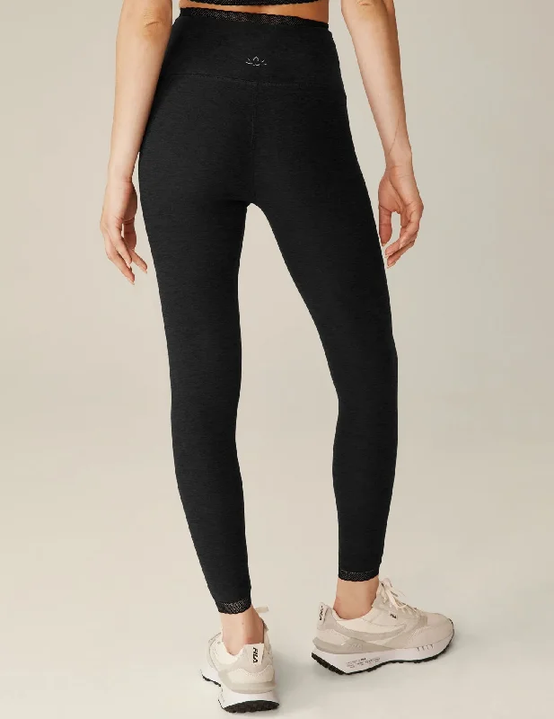 Beyond Yoga Spacedye Allure High Waisted Midi Legging in Darkest Night