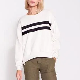 Striped Pullover (Black/Bone)