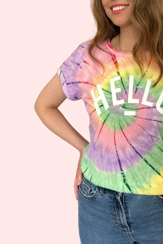 Tie Dye Hello T-shirt