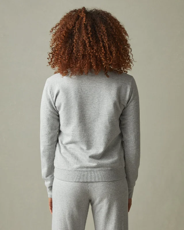 French Terry Crew Sweatshirt - Ash Heather