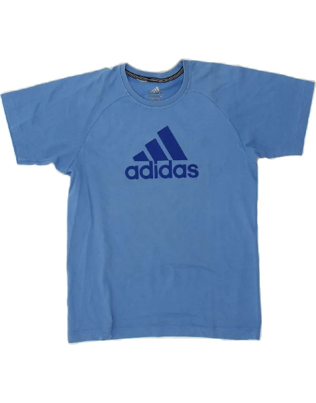 ADIDAS Boys Graphic T-Shirt Top 13-14 Years Large Blue