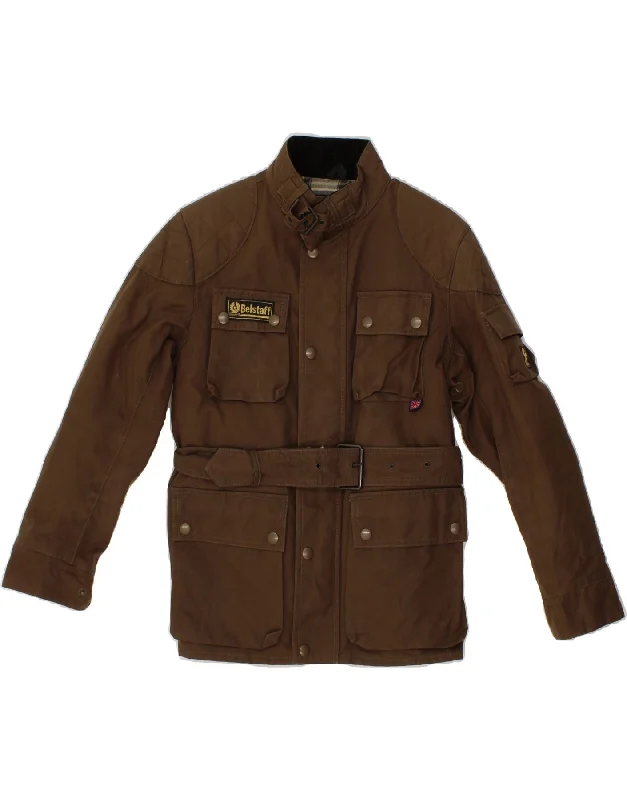 BELSTAFF Boys Utility Jacket 9-10 Years Brown Cotton