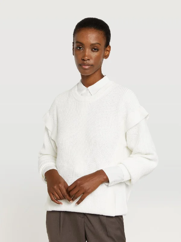 Bold shoulder pannel sweater