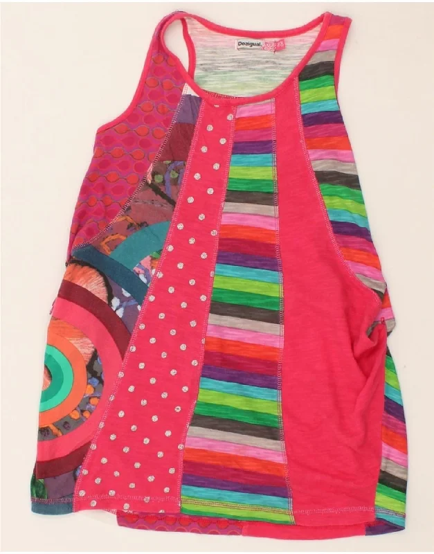 DESIGUAL Girls Graphic Sundress 7-8 Years Multicoloured