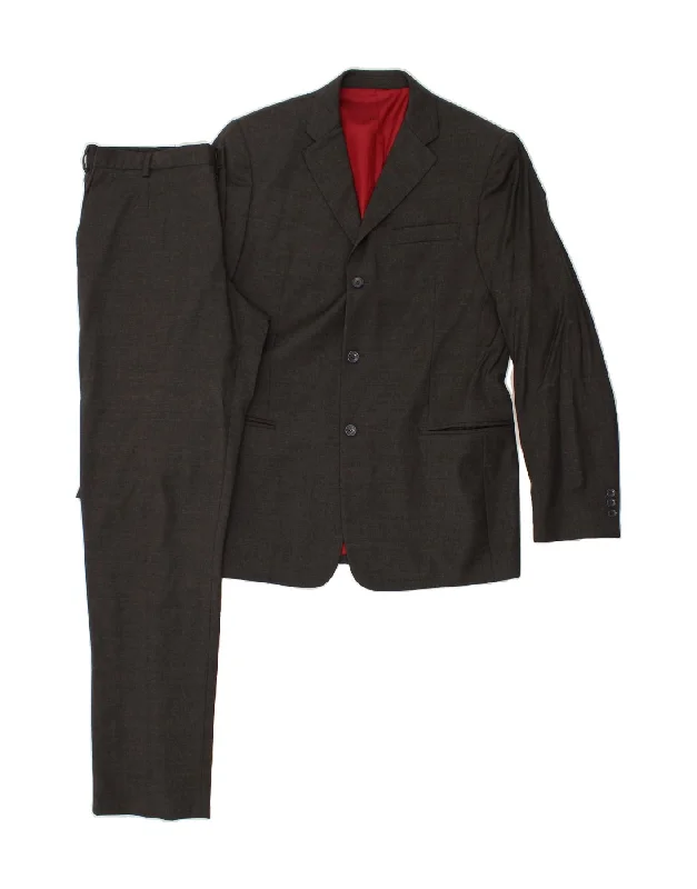 DOLCE & GABBANA Mens 3 Button 2 Piece Suit UK 40 Large W36 L34  Grey Wool