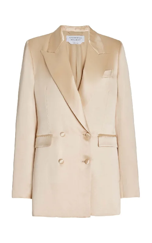 Elmore Blazer in Champagne Silk