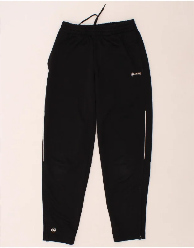 JAKO Boys Tracksuit Trousers 11-12 Years Black Polyester