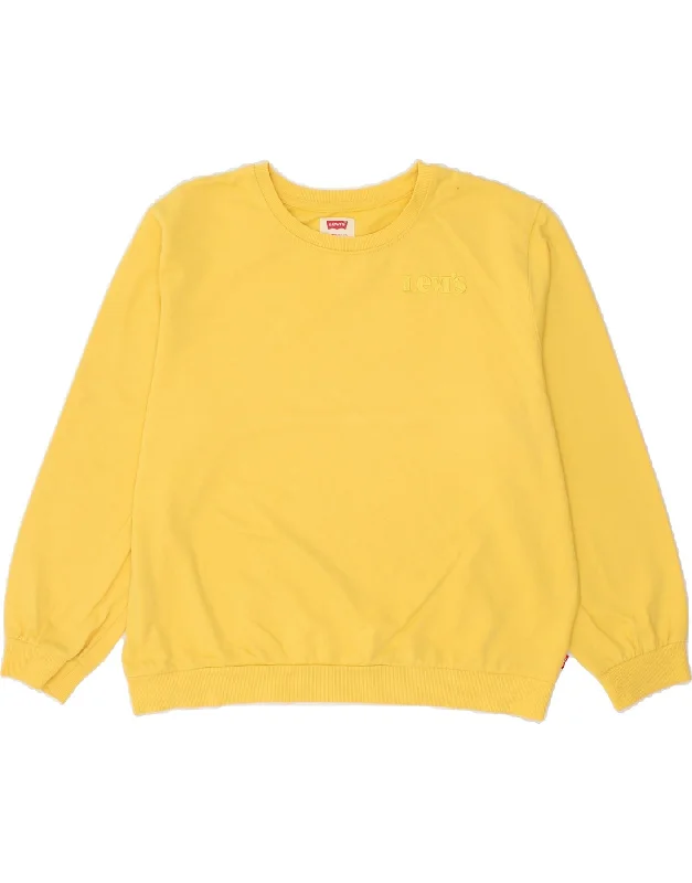 LEVI'S Boys Sweatshirt Jumper 15-16 Years Yellow