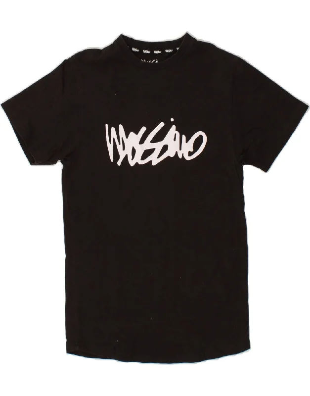 MOSSIMO Boys Graphic T-Shirt Top 11-12 Years Black Cotton