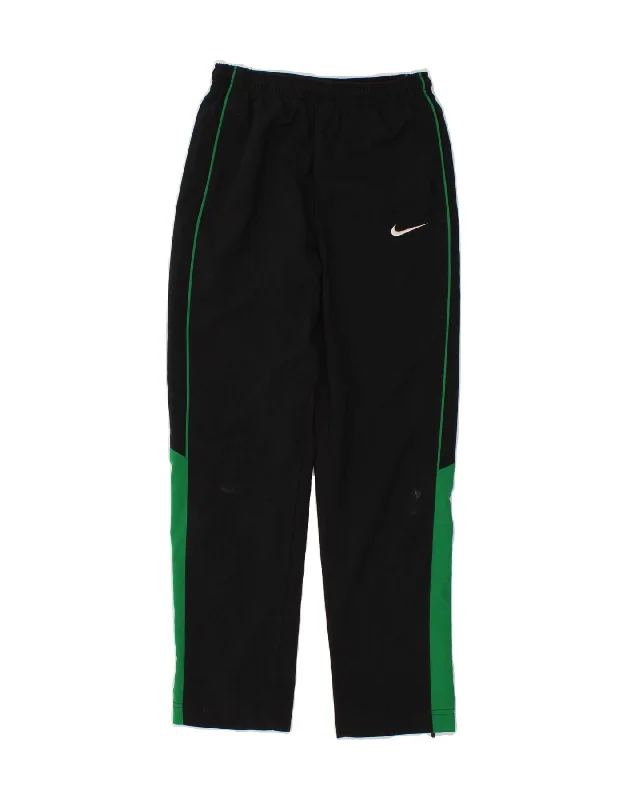 NIKE Boys Tracksuit Trousers 10-11 Years Medium  Navy Blue Colourblock