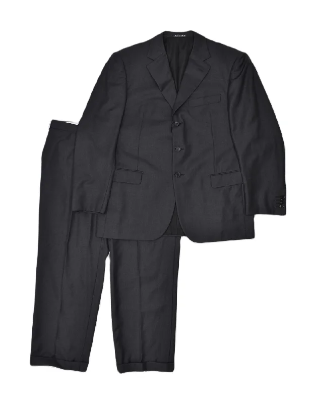 PAL ZILERI Mens Slim Fit 2 Piece Suit IT 54 2XL W32 L31 Navy Blue Wool