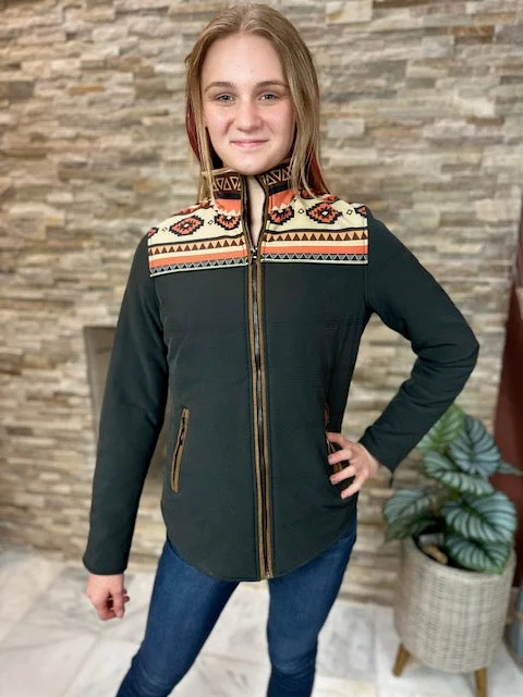 Aztec Puffer Jacket- EF18411A