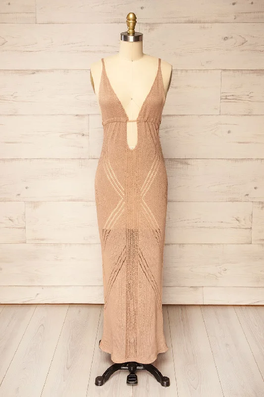 Bitola | Crochet Beach Dress w/ Plunging Neckline