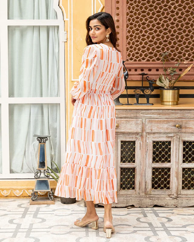 Orange Stripe Maxi