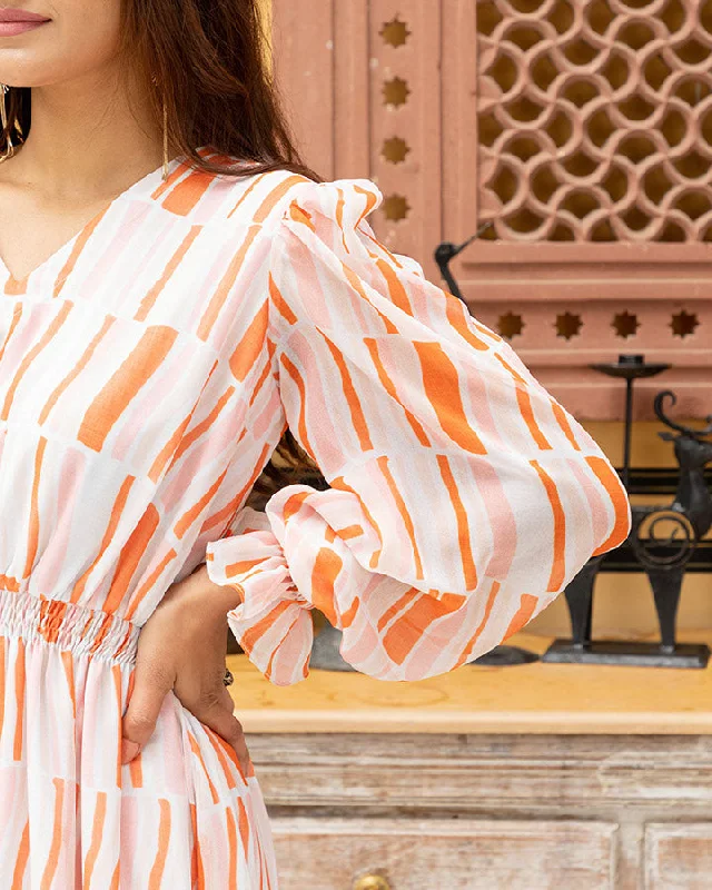 Orange Stripe Maxi