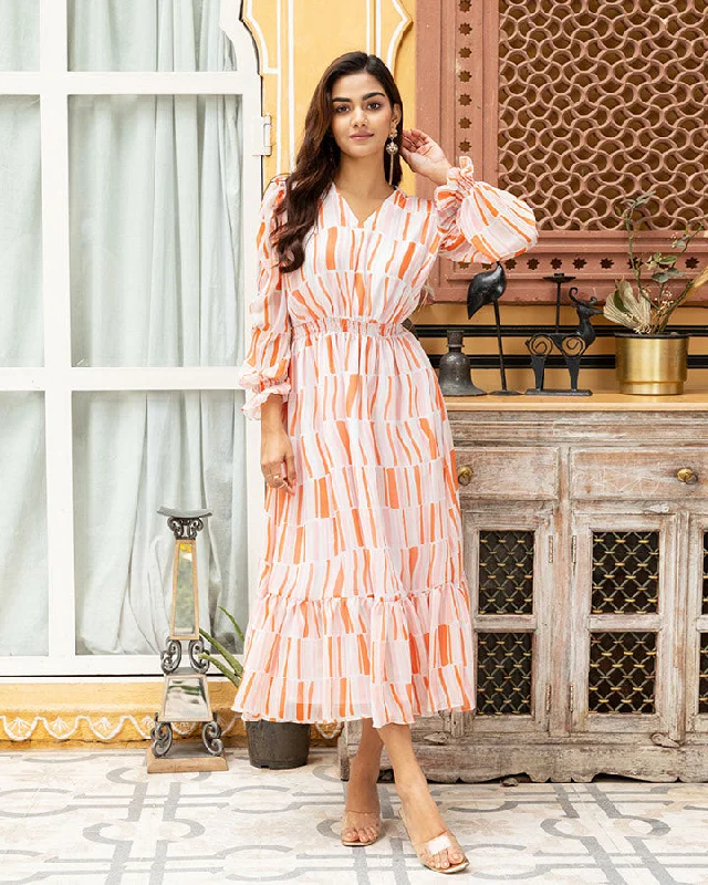 Orange Stripe Maxi