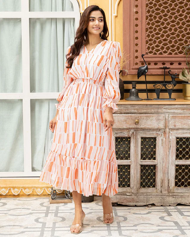 Orange Stripe Maxi