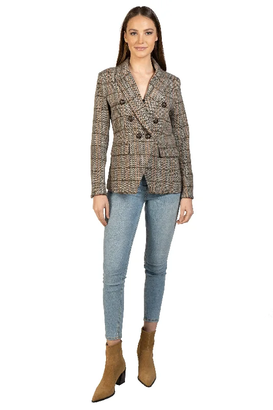 Plaid Beige Blazer