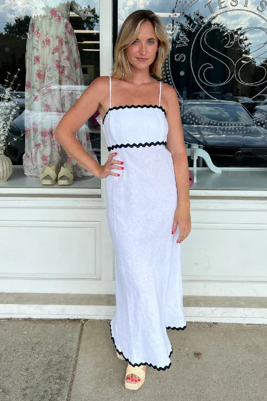 Sunday Funday White Midi Dress