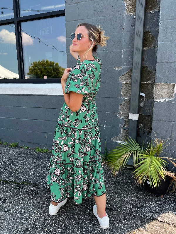 Wishful Thinking Floral Midi Dress