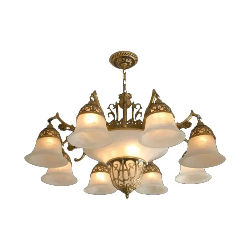 Chandeliers with Metal Frames in Bronze FinishChandeliers with Metal Frames in Bronze Finish11 Bulbs Down Chandelier Retro Living Room Hanging Light Kit with Bell Alabaster Glass Shade in Bronze Chandeliers with Metal Frames in Bronze FinishChandeliers with Metal Frames in Bronze Finish11 Bulbs Down Chandelier Retro Living Room Hanging Light Kit with Bell Alabaster Glass Shade in Bronze