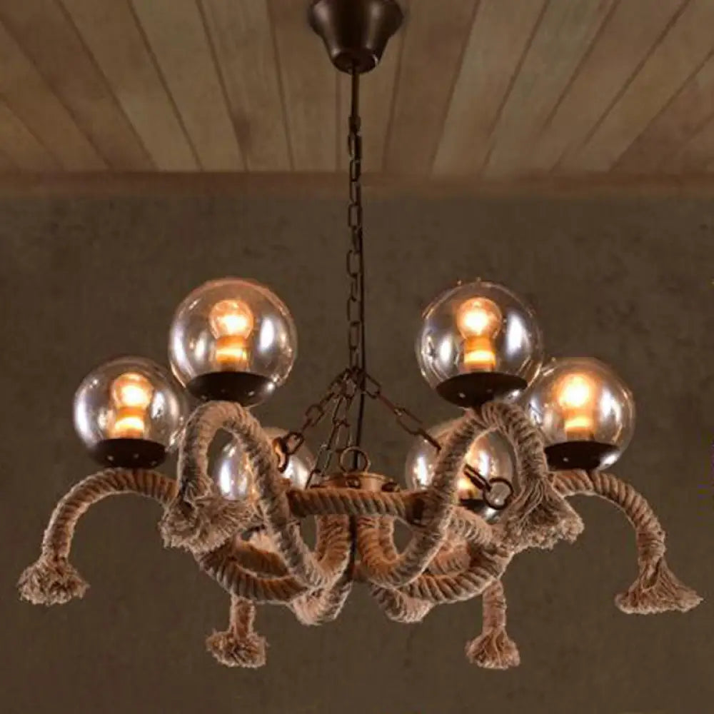 Art Deco Chandeliers for a Retro - Glam LookArt Deco Chandeliers for a Retro - Glam LookFarmhouse Rope Chandelier with 6 Smokey Glass Shades - Ideal for Dining Rooms Art Deco Chandeliers for a Retro - Glam LookArt Deco Chandeliers for a Retro - Glam LookFarmhouse Rope Chandelier with 6 Smokey Glass Shades - Ideal for Dining Rooms