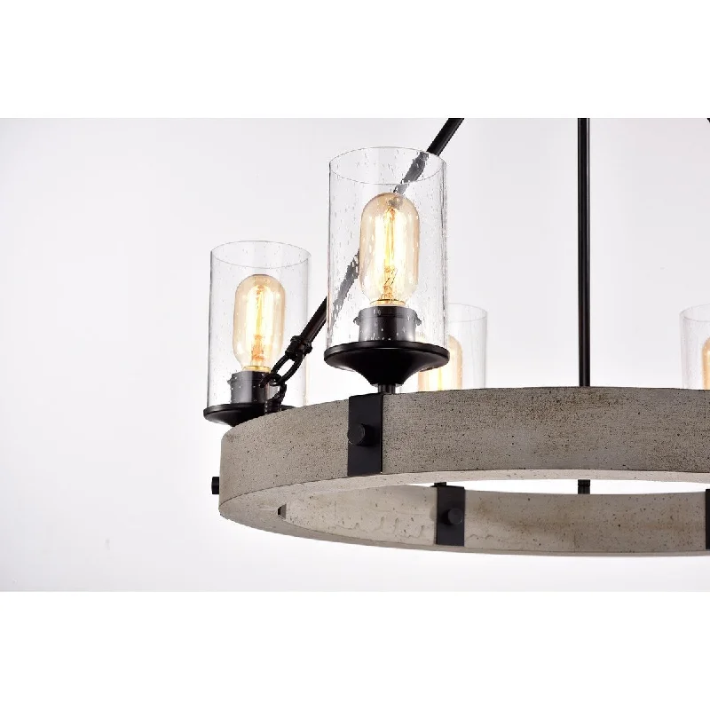 Chandeliers with Sputnik - Style Design for a Futuristic VibeChandeliers with Sputnik - Style Design for a Futuristic Vibe6-Light Slate Wood and Black Wheel Chandelier with Seedy Glass Shades - 26 in. Dia x 23.5 in. H Chandeliers with Sputnik - Style Design for a Futuristic VibeChandeliers with Sputnik - Style Design for a Futuristic Vibe6-Light Slate Wood and Black Wheel Chandelier with Seedy Glass Shades - 26 in. Dia x 23.5 in. H
