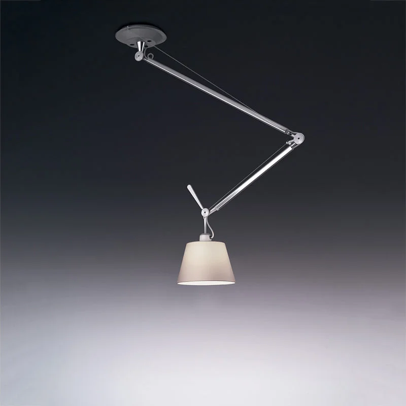 Bohemian - Style Beaded Chandeliers for Eclectic DecorBohemian - Style Beaded Chandeliers for Eclectic DecorArtemide Tolomeo 10" Off-Center Shade Suspension Light Bohemian - Style Beaded Chandeliers for Eclectic DecorBohemian - Style Beaded Chandeliers for Eclectic DecorArtemide Tolomeo 10" Off-Center Shade Suspension Light
