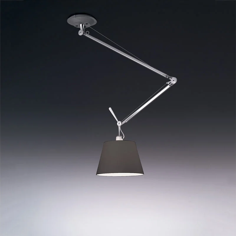 Chandeliers with Metal Frames in Black FinishChandeliers with Metal Frames in Black FinishArtemide Tolomeo 14" Off-Center Shade Suspension Light Chandeliers with Metal Frames in Black FinishChandeliers with Metal Frames in Black FinishArtemide Tolomeo 14" Off-Center Shade Suspension Light