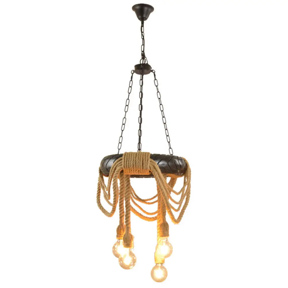 Chandeliers with Adjustable Arms for Directional LightingChandeliers with Adjustable Arms for Directional LightingFarmhouse Beige 4-Head Chandelier with Rubber Tyre Pendant and Rope Cord Chandeliers with Adjustable Arms for Directional LightingChandeliers with Adjustable Arms for Directional LightingFarmhouse Beige 4-Head Chandelier with Rubber Tyre Pendant and Rope Cord