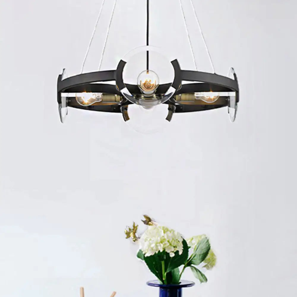 Industrial Iron Chandeliers for Loft - Inspired SpacesIndustrial Iron Chandeliers for Loft - Inspired SpacesModern Black Round Chandelier Pendant - Metallic 4-Light Ceiling Fixture with Exposed Bulb Design Industrial Iron Chandeliers for Loft - Inspired SpacesIndustrial Iron Chandeliers for Loft - Inspired SpacesModern Black Round Chandelier Pendant - Metallic 4-Light Ceiling Fixture with Exposed Bulb Design