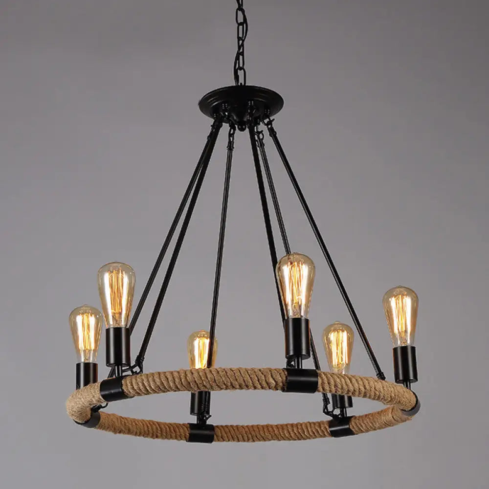 Chandeliers with Clear Crystal for a Sparkling EffectChandeliers with Clear Crystal for a Sparkling EffectIndustrial Black Circle Iron Ceiling Light with Hemp Rope - Ideal for Restaurants Chandeliers with Clear Crystal for a Sparkling EffectChandeliers with Clear Crystal for a Sparkling EffectIndustrial Black Circle Iron Ceiling Light with Hemp Rope - Ideal for Restaurants
