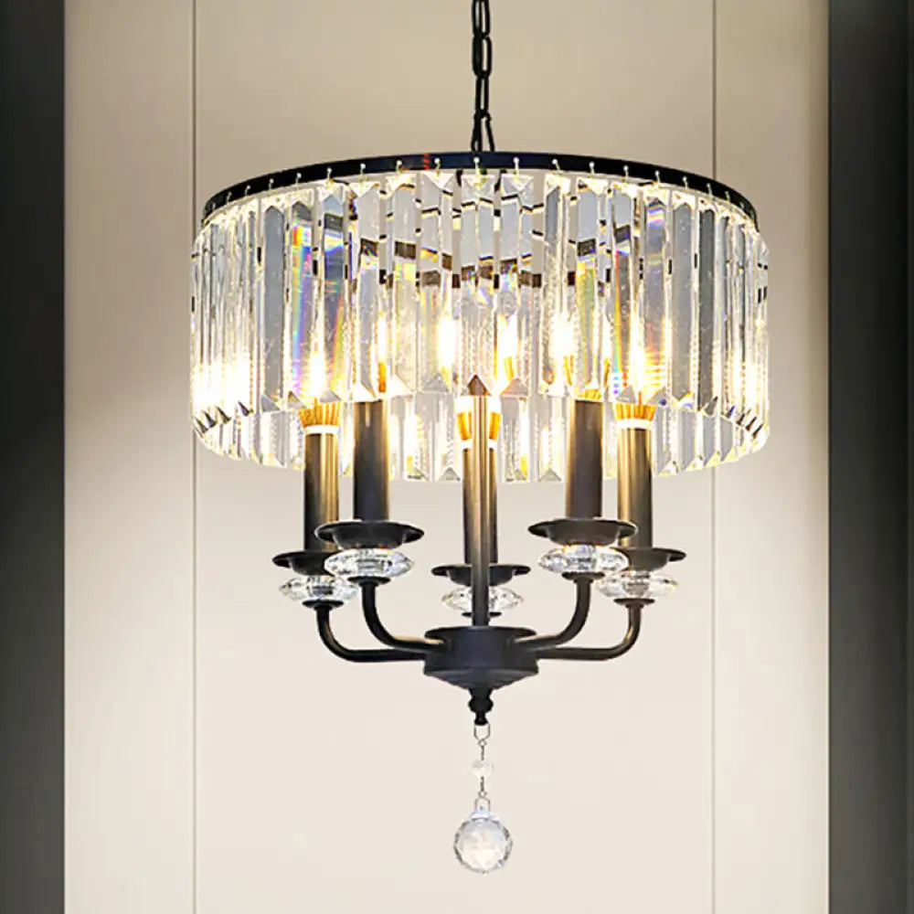 Chandeliers for Dining Rooms to Set the Mood for MealsChandeliers for Dining Rooms to Set the Mood for MealsBlack Modernist Crystal Block Chandelier with Drum Shade - 5 Light Suspension Lamp Chandeliers for Dining Rooms to Set the Mood for MealsChandeliers for Dining Rooms to Set the Mood for MealsBlack Modernist Crystal Block Chandelier with Drum Shade - 5 Light Suspension Lamp