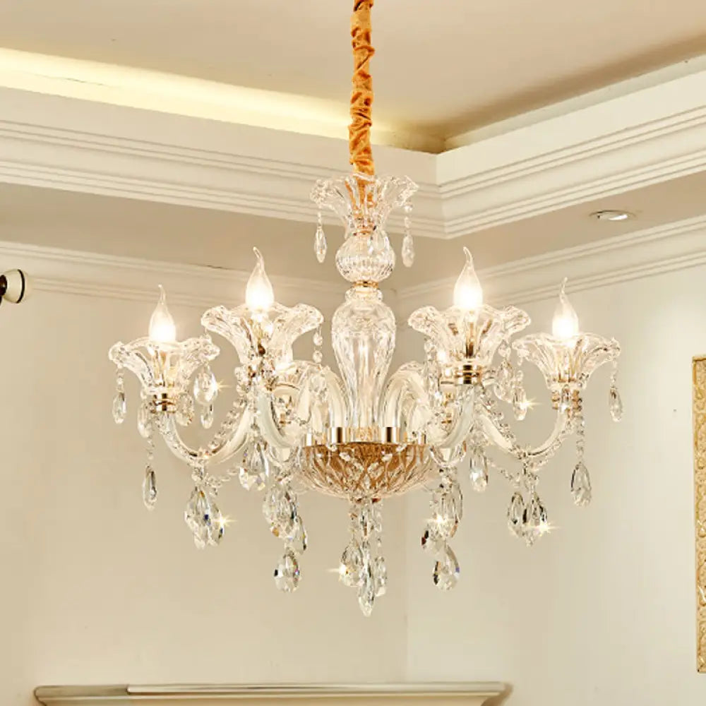 Mid - Century Modern Chandeliers for Vintage AppealMid - Century Modern Chandeliers for Vintage AppealModern 6-Head Clear Glass Candle Chandelier - Ideal Bedroom Lighting Fixture Mid - Century Modern Chandeliers for Vintage AppealMid - Century Modern Chandeliers for Vintage AppealModern 6-Head Clear Glass Candle Chandelier - Ideal Bedroom Lighting Fixture