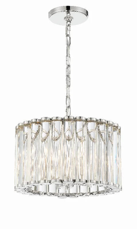 Chandeliers with Metal Frames in Copper FinishChandeliers with Metal Frames in Copper FinishLibby Langdon Elliot 4 Light Polished Nickel Mini Chandelier