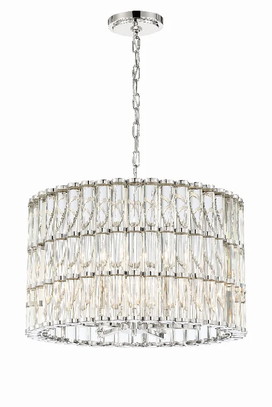Chandeliers for Dining Rooms to Set the Mood for MealsChandeliers for Dining Rooms to Set the Mood for MealsLibby Langdon Elliot 6 Light Polished Nickel Chandelier Chandeliers for Dining Rooms to Set the Mood for MealsChandeliers for Dining Rooms to Set the Mood for MealsLibby Langdon Elliot 6 Light Polished Nickel Chandelier
