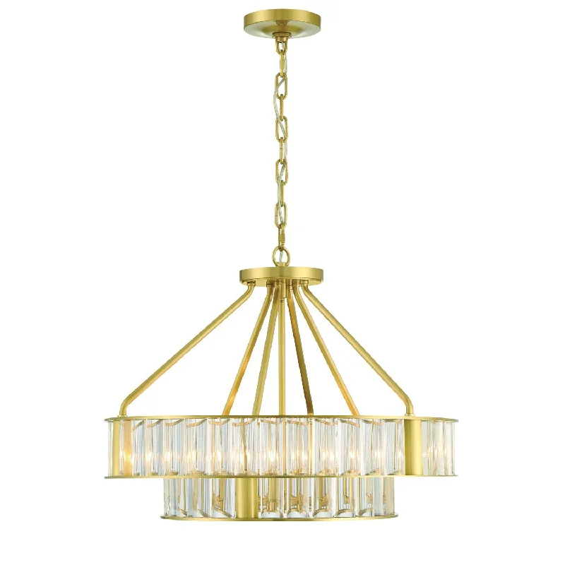 Mini Chandeliers for Adding Charm to Small SpacesMini Chandeliers for Adding Charm to Small SpacesLibby Langdon Farris 6 Light Aged Brass Chandelier