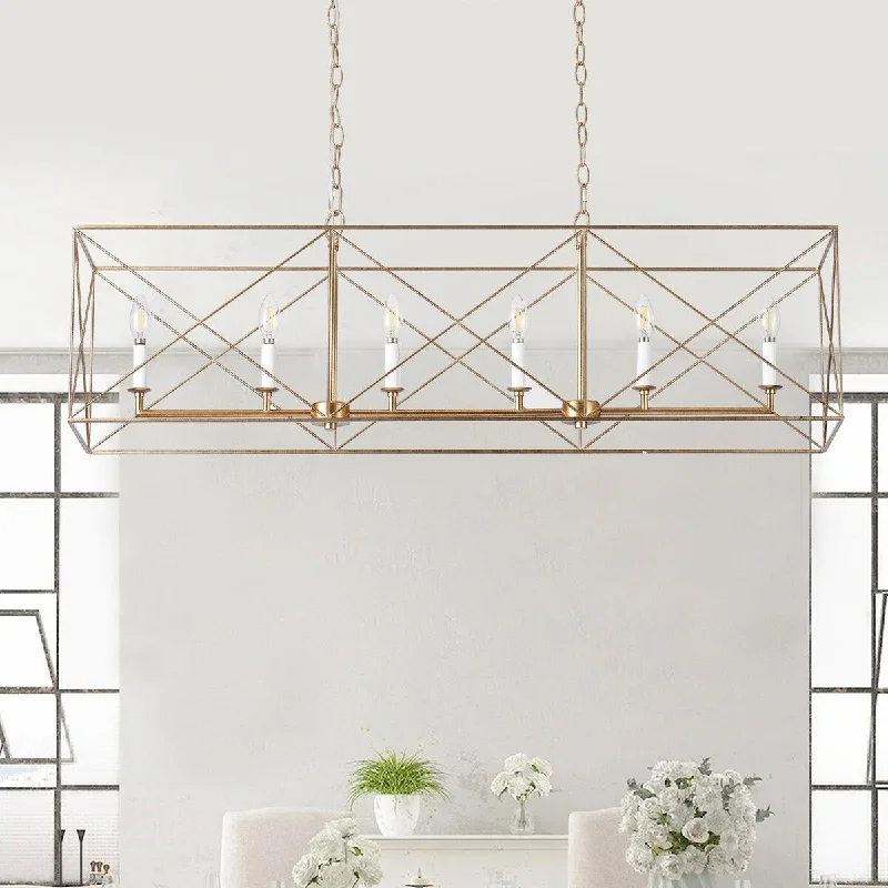 Victorian - Inspired Chandeliers with Ornate DetailsVictorian - Inspired Chandeliers with Ornate DetailsFarmhouse Gold 6-Light Rectangle Kitchen Island Chandelier Victorian - Inspired Chandeliers with Ornate DetailsVictorian - Inspired Chandeliers with Ornate DetailsFarmhouse Gold 6-Light Rectangle Kitchen Island Chandelier