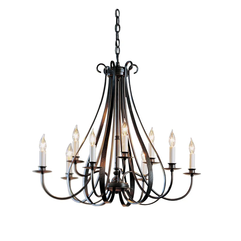 LED Chandeliers for Energy - Efficient LightingLED Chandeliers for Energy - Efficient LightingHubbardton Forge 101469 Sweeping Taper 9-lt 30" Chandelier