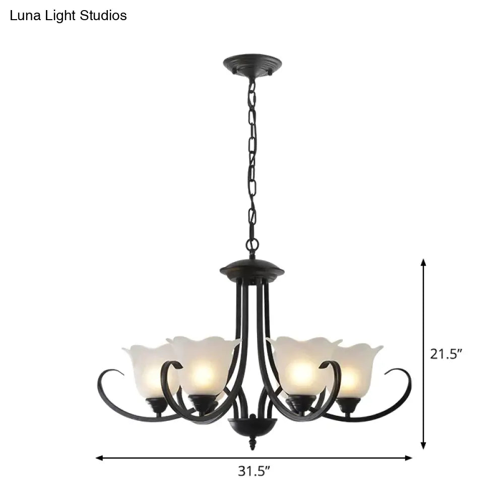 LED Chandeliers for Energy - Efficient LightingLED Chandeliers for Energy - Efficient LightingOpal Frosted Glass Black Chandelier Floral 3/8/9-Light Farmhouse Ceiling Pendant Lamp with Scrolling Arm LED Chandeliers for Energy - Efficient LightingLED Chandeliers for Energy - Efficient LightingOpal Frosted Glass Black Chandelier Floral 3/8/9-Light Farmhouse Ceiling Pendant Lamp with Scrolling Arm