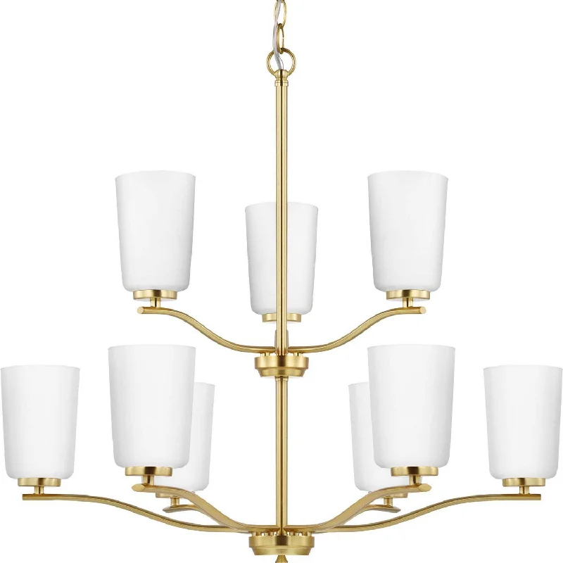 Chandeliers with Frosted Glass for a Softer Light DiffusionChandeliers with Frosted Glass for a Softer Light DiffusionProgress Adley P400351-012 Chandelier Light - Satin Brass Chandeliers with Frosted Glass for a Softer Light DiffusionChandeliers with Frosted Glass for a Softer Light DiffusionProgress Adley P400351-012 Chandelier Light - Satin Brass