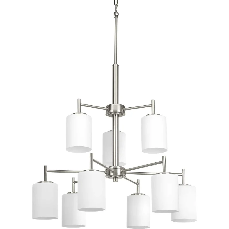 Chandeliers with Murano Glass for a High - End Artistic TouchChandeliers with Murano Glass for a High - End Artistic TouchProgress Replay P4726-09 Chandelier Light - Brushed Nickel Chandeliers with Murano Glass for a High - End Artistic TouchChandeliers with Murano Glass for a High - End Artistic TouchProgress Replay P4726-09 Chandelier Light - Brushed Nickel