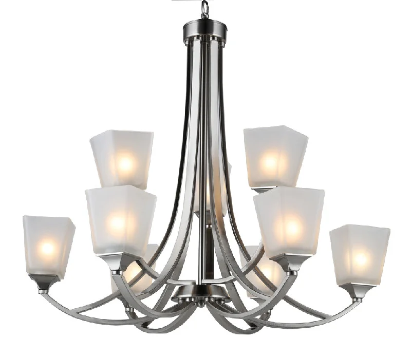 Chandeliers with Metal Frames in Silver FinishChandeliers with Metal Frames in Silver FinishRevolution Mistee 4489BNF Chandelier Light - Brushed Nickel Chandeliers with Metal Frames in Silver FinishChandeliers with Metal Frames in Silver FinishRevolution Mistee 4489BNF Chandelier Light - Brushed Nickel