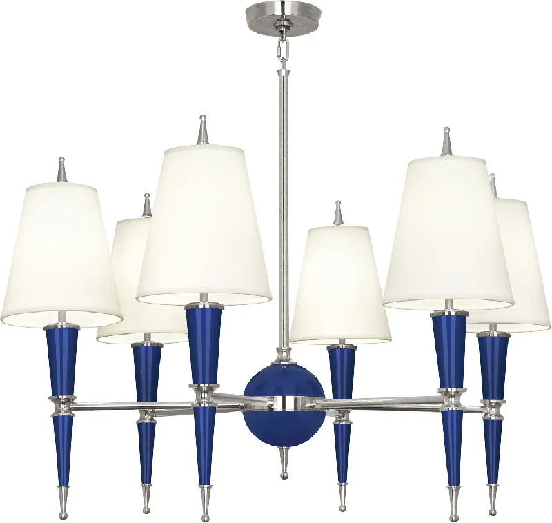 Chandeliers with Pendant Lights for a Stylish LookChandeliers with Pendant Lights for a Stylish LookRobert Abbey Jonathan Adler Versailles C604X Chandelier Light - Navy Lacquered Paint w/Polished Nickel Chandeliers with Pendant Lights for a Stylish LookChandeliers with Pendant Lights for a Stylish LookRobert Abbey Jonathan Adler Versailles C604X Chandelier Light - Navy Lacquered Paint w/Polished Nickel