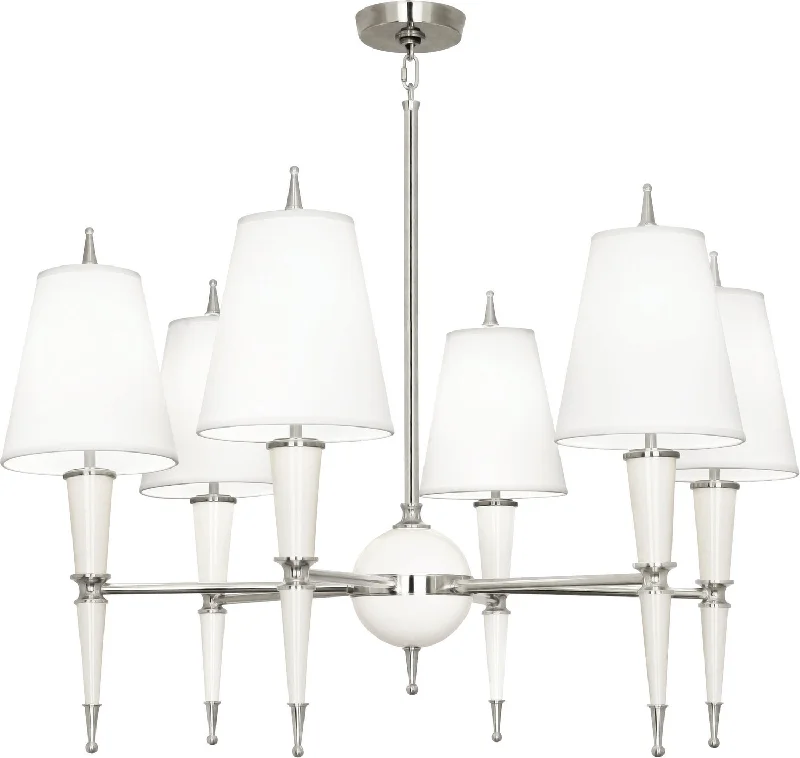 Chandeliers with Murano Glass for a High - End Artistic TouchChandeliers with Murano Glass for a High - End Artistic TouchRobert Abbey Jonathan Adler Versailles W604X Chandelier Light - Lily Lacquered Paint w/Polished Nickel Chandeliers with Murano Glass for a High - End Artistic TouchChandeliers with Murano Glass for a High - End Artistic TouchRobert Abbey Jonathan Adler Versailles W604X Chandelier Light - Lily Lacquered Paint w/Polished Nickel
