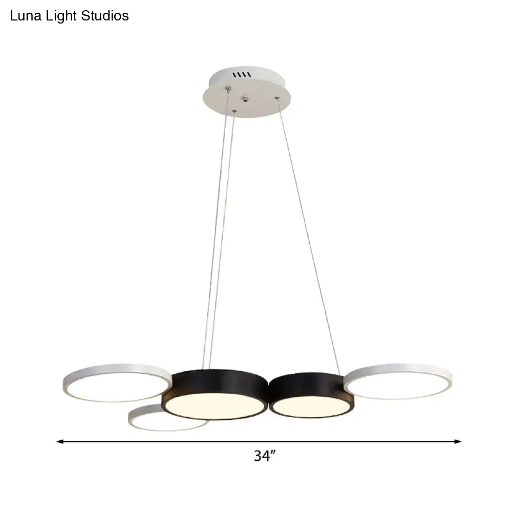 Ceiling - Mounted Chandeliers for Standard CeilingsCeiling - Mounted Chandeliers for Standard CeilingsModern Acrylic Black and White Round Chandelier - LED Suspension Light for Dining Room - Warm/White Lighting Ceiling - Mounted Chandeliers for Standard CeilingsCeiling - Mounted Chandeliers for Standard CeilingsModern Acrylic Black and White Round Chandelier - LED Suspension Light for Dining Room - Warm/White Lighting