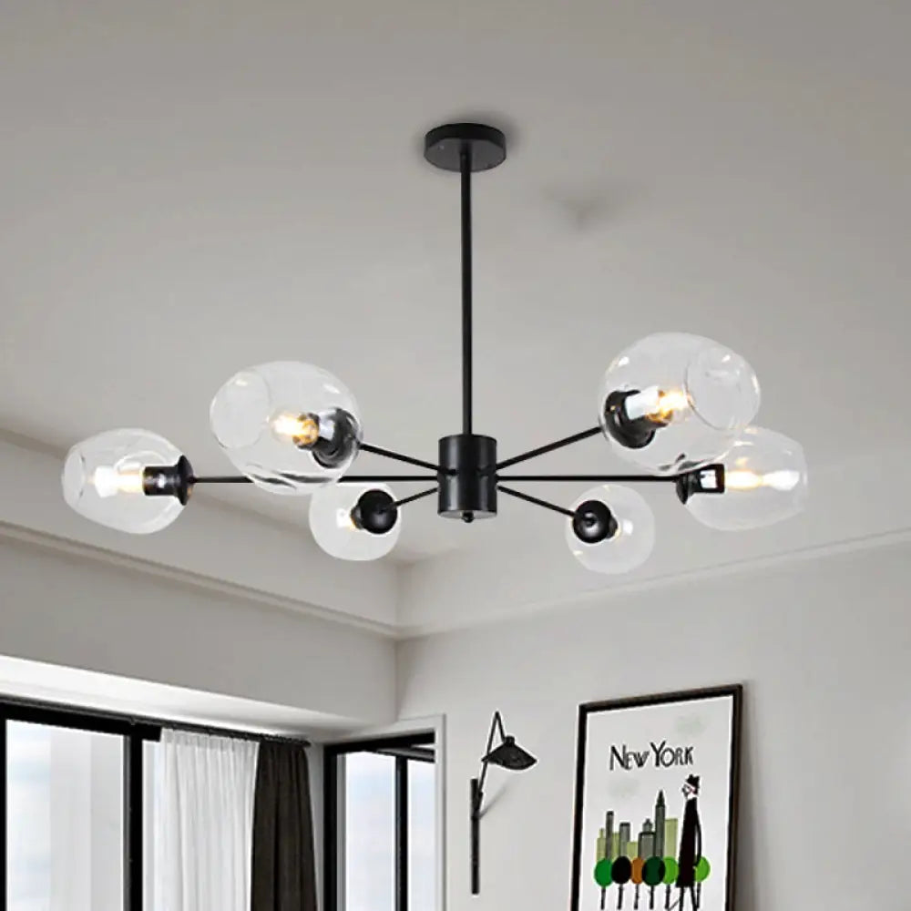 Chandeliers with Metal Frames in Silver FinishChandeliers with Metal Frames in Silver FinishSputnik Drop Pendant Light - Post Modern Amber/Clear Glass - 6 or 8 Lights - Black Finish Chandeliers with Metal Frames in Silver FinishChandeliers with Metal Frames in Silver FinishSputnik Drop Pendant Light - Post Modern Amber/Clear Glass - 6 or 8 Lights - Black Finish