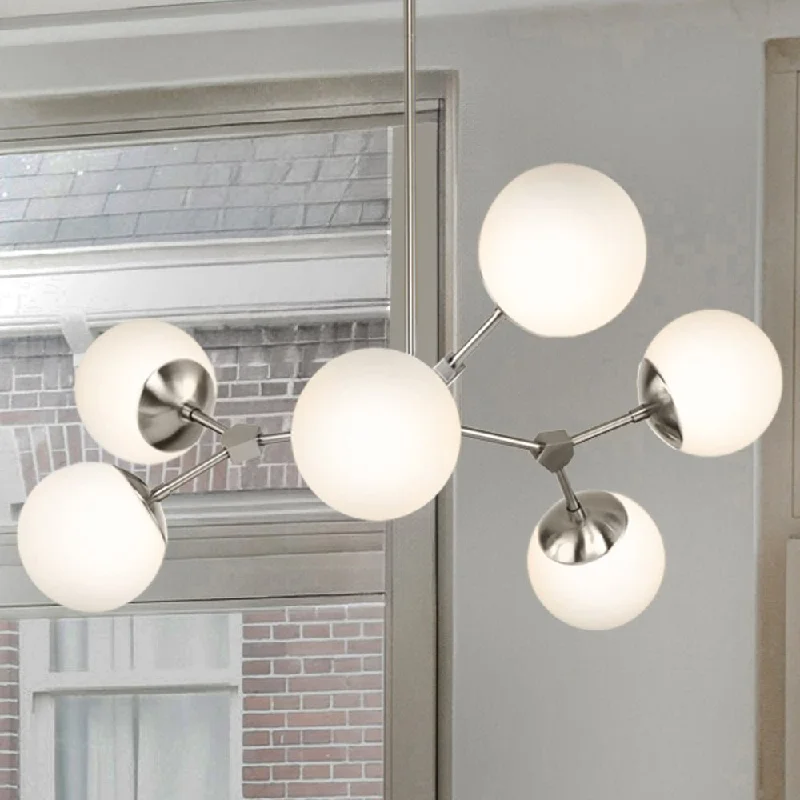 Chandeliers for Low Ceilings to Avoid OvercrowdingChandeliers for Low Ceilings to Avoid OvercrowdingUHP4623 Minimalist Indoor Chandelier, 12-1/2''H x 33-1/2"W x 33-1/2''D, Brushed Nickel Finish, Cologne Collection Chandeliers for Low Ceilings to Avoid OvercrowdingChandeliers for Low Ceilings to Avoid OvercrowdingUHP4623 Minimalist Indoor Chandelier, 12-1/2''H x 33-1/2"W x 33-1/2''D, Brushed Nickel Finish, Cologne Collection