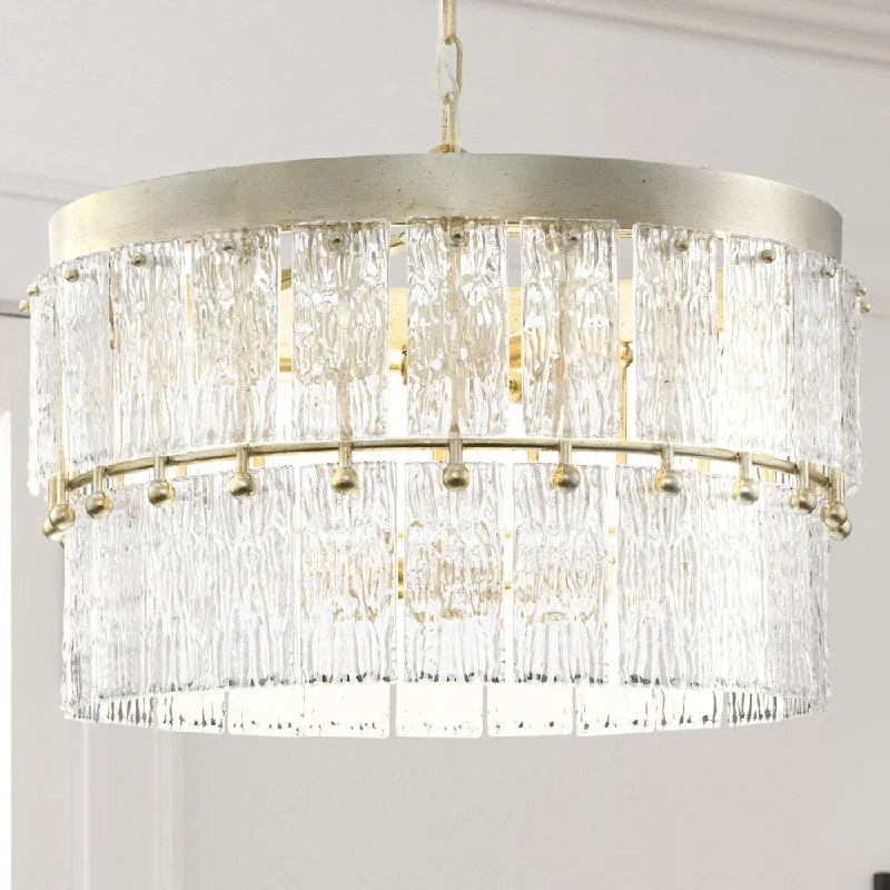 Chandeliers for Living Rooms to Create a Focal PointChandeliers for Living Rooms to Create a Focal PointUHP4950 Glam Indoor Chandelier, 16-3/8''H x 24-7/8"W x 24-7/8''D, Gilded Silver Finish, Kenton Collection Chandeliers for Living Rooms to Create a Focal PointChandeliers for Living Rooms to Create a Focal PointUHP4950 Glam Indoor Chandelier, 16-3/8''H x 24-7/8"W x 24-7/8''D, Gilded Silver Finish, Kenton Collection